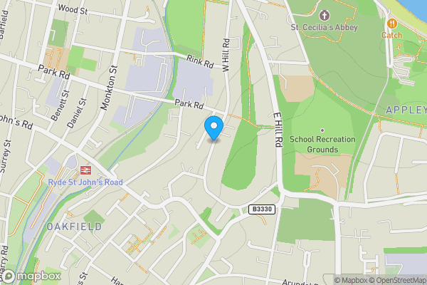 Map location for West Hill Road, Ryde, Isle of Wight, PO33 1LN