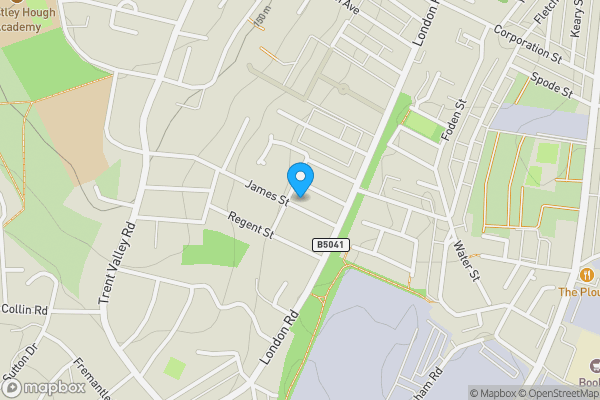 Map location for 17 James Street, Stoke-On-Trent, Staffordshire, ST4 5HB