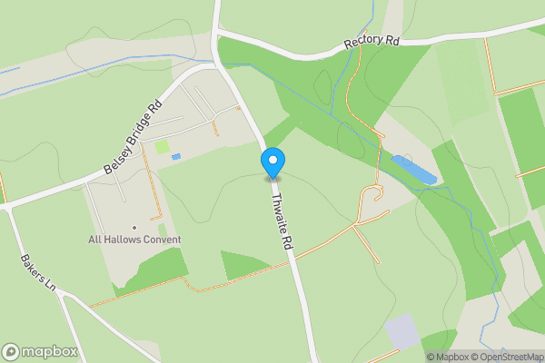 Map location for Hollybush Barn, Thwaite Road, BUNGAY, Suffolk, NR35 2RX