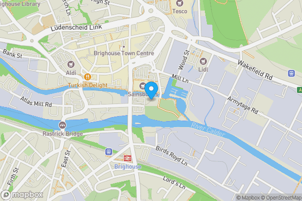 Map location for Apartment 87, Millroyd Mill, Huddersfield Road, Brighouse, West Yorkshire, HD6 1PR