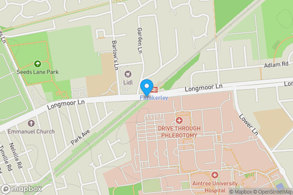 Map location for Former NatWest, Longmoor Lane Aintree Liverpool Merseyside L9 0EG