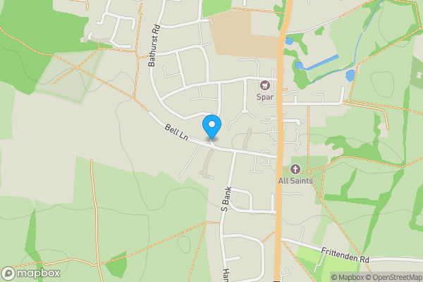 Map location for Land @ Bell Lane Kent, Staplehurst, Kent, TN12 0LU
