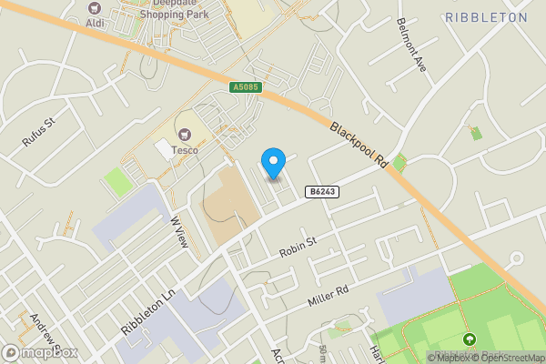 Map location for 10 Rydal Road, Preston, Lancashire PR1 5SL