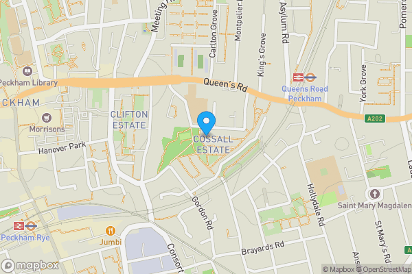 Map location for Hooks Close, London, Greater London, SE15 2TP