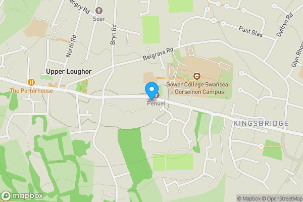 Map location for 1 Glebe Road, Loughor, Swansea, SA4 6QS