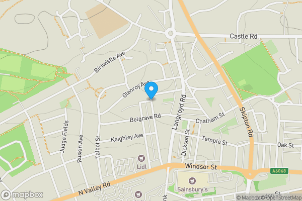 Map location for North Street, COLNE, Lancashire, BB8 9EA