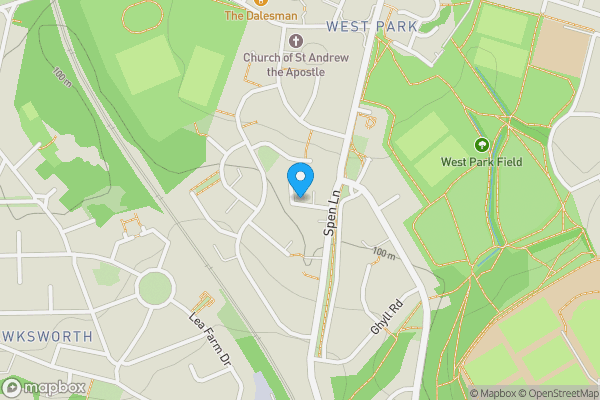 Map location for 2 Spen Mews, Leeds, West Yorkshire LS16 5QN