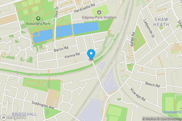 Map location for Petersburg Road, Edgeley, Stockport, SK3