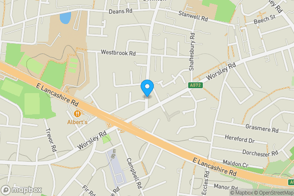 Map location for Partington Lane, Manchester, Lancashire, M27 5SR