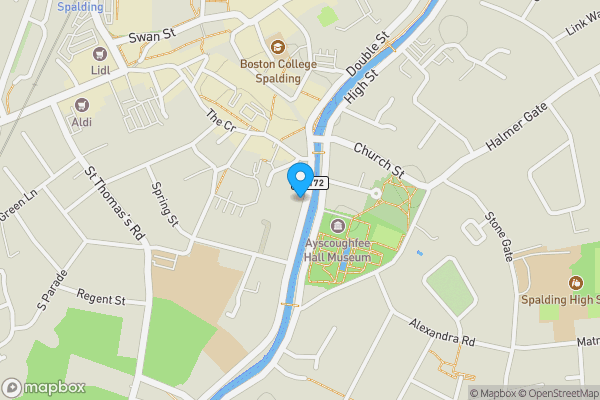 Map location for 12 London Road, Spalding, PE11 2TA