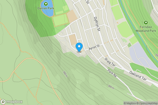 Map location for Land at 38 Darran Terrace, Ferndale, CF43 4LG