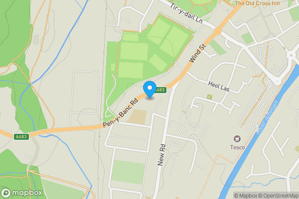Map location for 10 Penybanc Road, Ammanford, Carmarthenshire, SA18 3EA