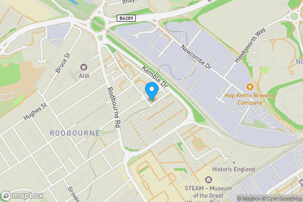 Map location for 98, Barnum Court, Swindon, SN2 2AR