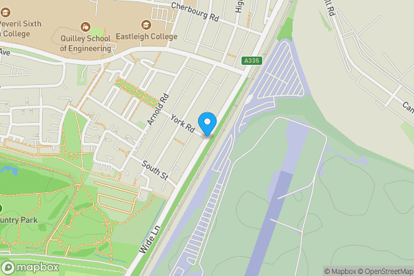 Map location for Southampton Road, Eastleigh, Hampshire, SO50 5QJ