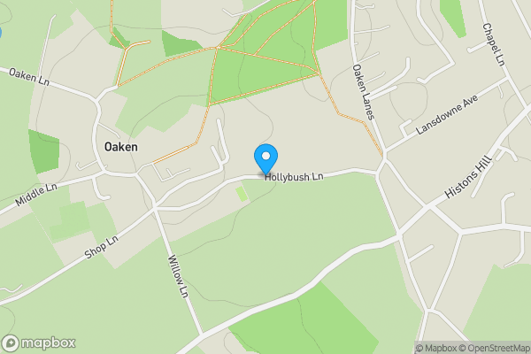 Map location for Hollybush Lane, Wolverhampton, WV8 2AT