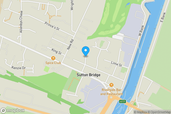 Map location for Land adjacent to Rylton House, Mill Lane, Sutton Bridge, Spalding, Lincolnshire PE12 9UE