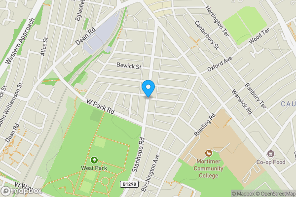 Map location for Stanhope Road, South Shields , NE33 4BN