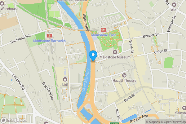 Map location for Adult Education Centre, St. Faiths Street, Maidstone, Kent, ME14 1LH