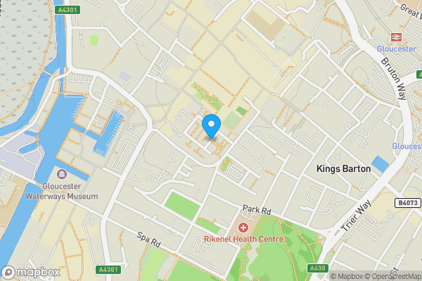 Map location for Friars Orchard, GLOUCESTER, GL1 1GF