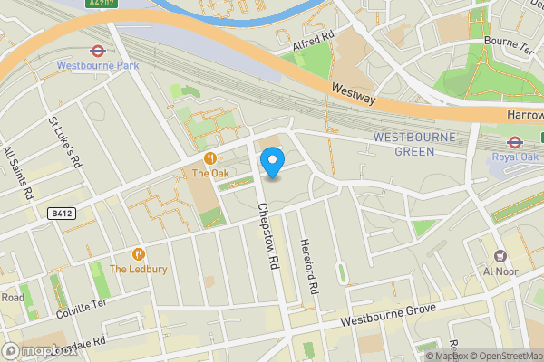 Map location for Flat C, 21 St Stephens Gardens, Notting Hill, London W2 5QU