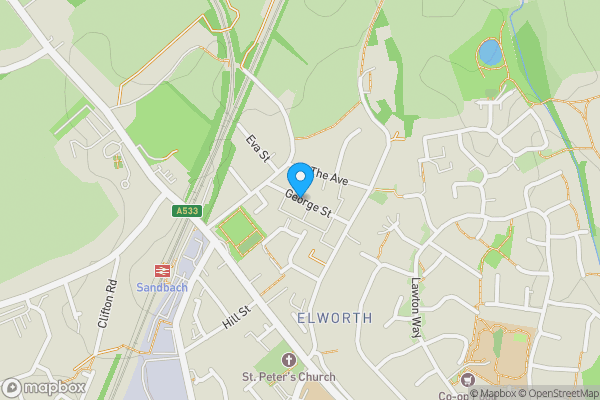 Map location for George Street, Sandbach