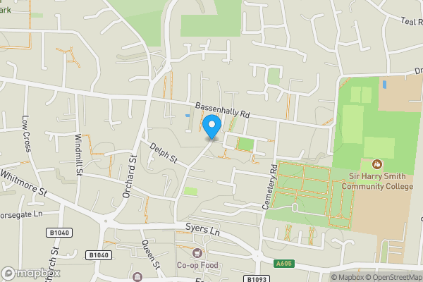 Map location for Arnolds Lane, Peterborough, Cambridgeshire, PE7 1QD