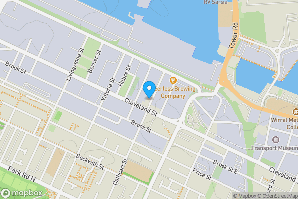 Map location for 34 Cathcart Street, Birkenhead, CH41 3NP