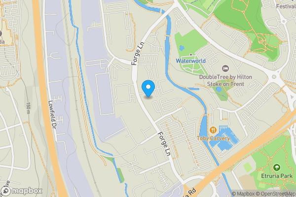 Map location for Plot of Land, Stoke-On-Trent, Staffordshire, ST1 5RQ