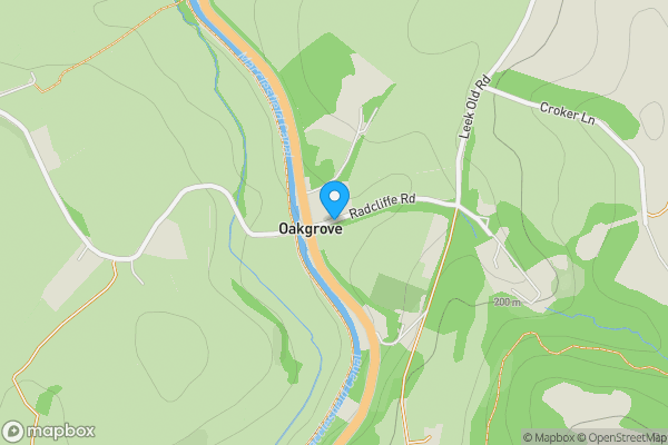 Map location for Radcliffe Road, Macclesfield, Cheshire, SK11 0JE