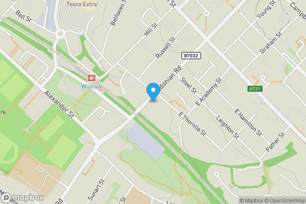 Map location for 2FF, 51, Caledonian Road, Wishaw, Lanarkshire, ML2 8AP