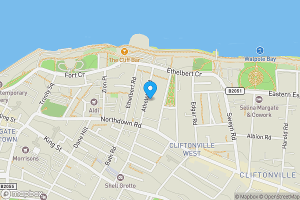 Map location for Flat 2, Samuel Court 10-12 Althestan Road, Margate, Kent, CT9 2BA