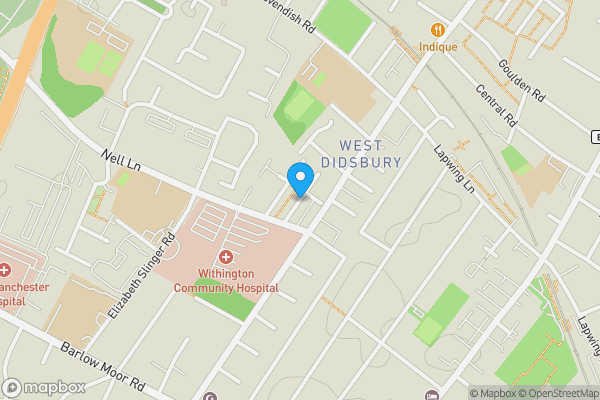 Map location for Arley Avenue, Didsbury, Manchester, M20