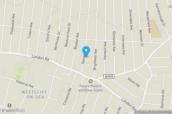 Map location for Ramuz Drive, Westcliff-on-sea, Essex, SS0 9JB