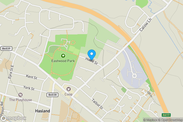 Map location for Hoole Street, CHESTERFIELD, Derbyshire, S41 0AR