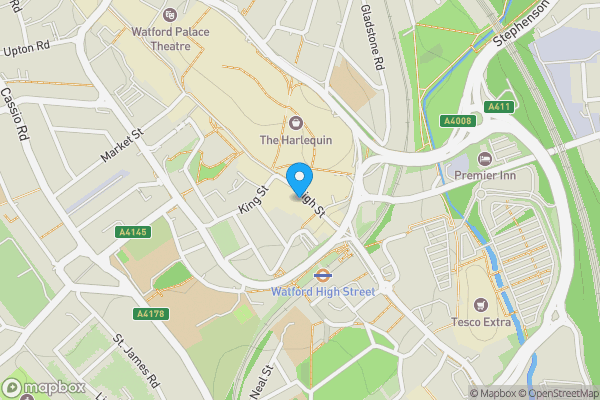 Map location for 146 High Street Watford Hertfordshire WD17 2EN