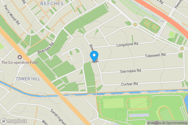 Map location for 67 Rowdale Road, Birmingham, West Midlands, B42 2DQ