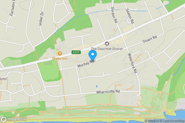 Map location for Wortley Road, Highcliffe, Christchurch, Dorset, BH23 5DT