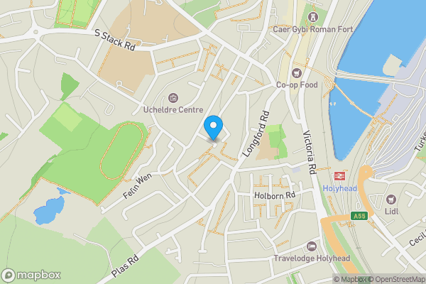 Ll65 Postcode Map Roberts Street, HOLYHEAD, Gwynedd, LL65 1SD