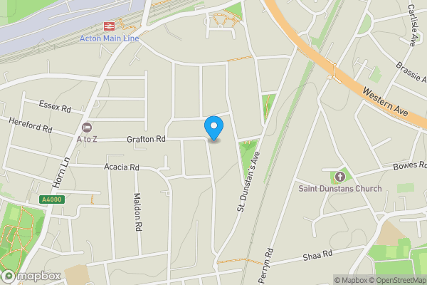 Map location for Flat 3, 104, Goldsmith Avenue, London, W3 6HW