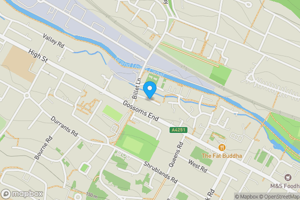 Map location for Riverside Gardens, Berkhamsted, Hertfordshire, HP4 1AR