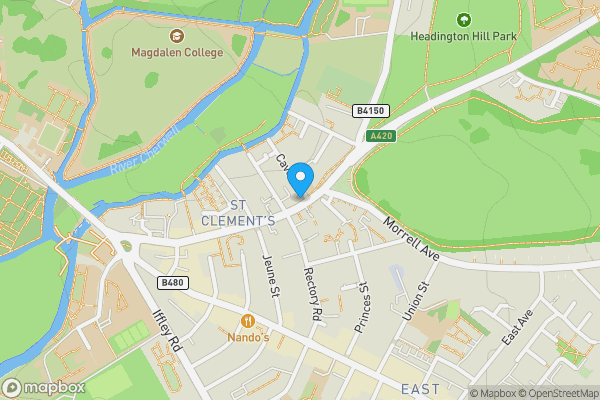 Map location for 74-75 St. Clements Street, Oxford, Oxfordshire, OX4 1AH