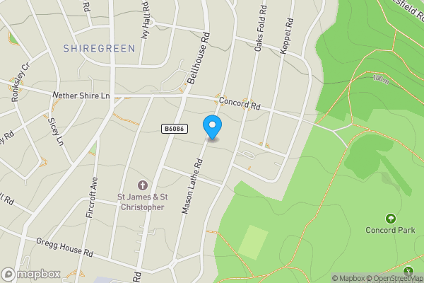 Map location for 95 Mason Lathe Road, Sheffield, S5 0TP