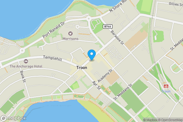 Map location for 32 Portland Street, Troon, KA10 6AA