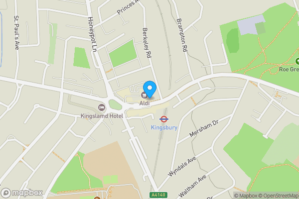 Map location for 628 Kingsbury Road, London, NW9 9HN