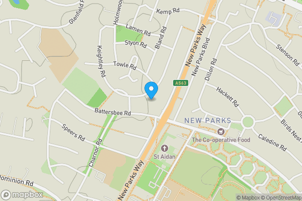 Map location for 76 Keightley Road, Leicester LE3 9LL