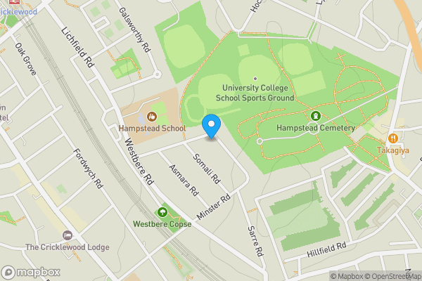 Map location for 19 Menelik Road, West Hampstead, London, NW2 3RJ