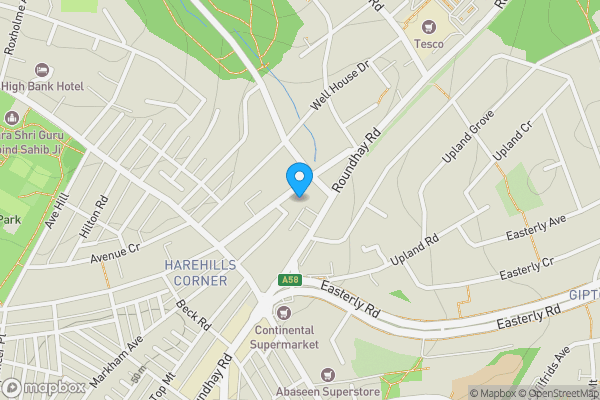 Map location for Flat 4, 236 Harehills Avenue, Leeds, West Yorkshire LS8 4HX