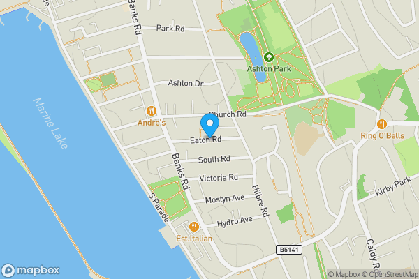 Map location for Eaton Road, Wirral, Merseyside, CH48 3HF