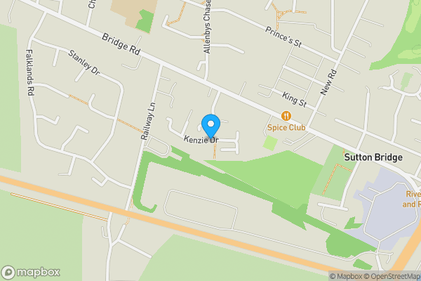 Map location for Kenzie Drive, SPALDING, Lincolnshire, PE12 9SW