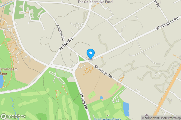 Map location for Land at Wellington Road, Edgbaston, Birmingham, B15 2ER